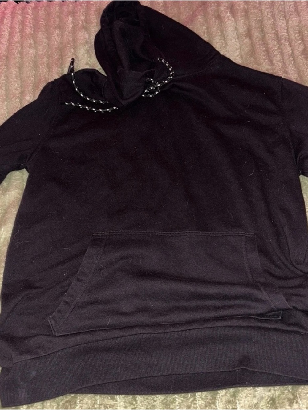 No Boundaries Black Men's Pullover Hoodie Sweater